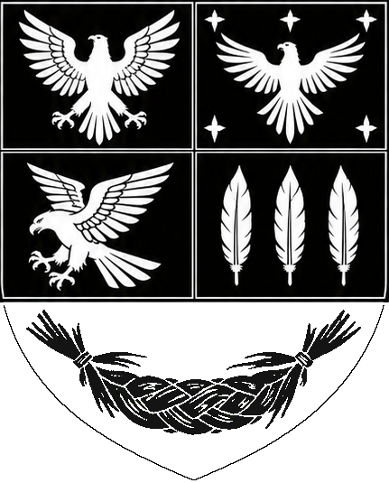 First Sons Canada crest with eagles and green sweetgrass